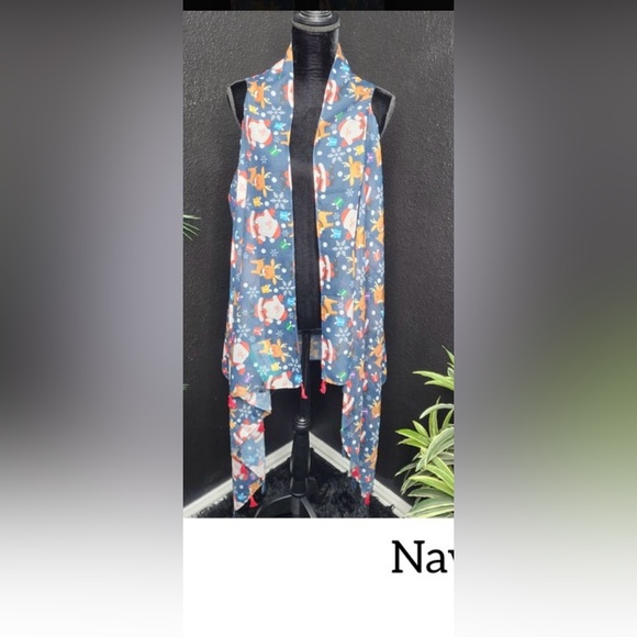 Sunshine and Rodeo Christmas Vest OSFA New - Picture 2 of 7